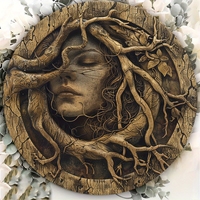 One Piece 2D Wooden Inch Tree Spirit Sign Home Decor Sign 8 Inch Foyer Decor Outdoor Decor Bathroom Decor Wall Decor Room