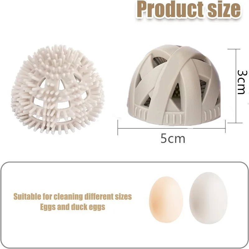 Multifunctional Silicone Egg Flexible Cleaner Brush Kitchen Fresh Egg Easy To Clean Safe And Durable Kitchen Tools