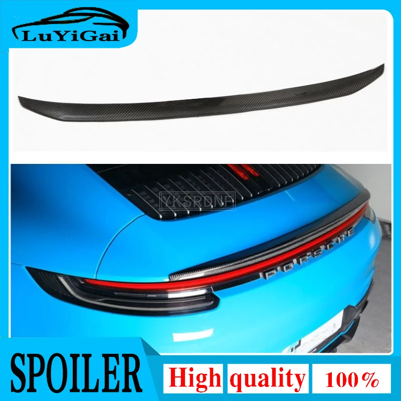 For Porsche Carrera 992 SPOILER Car Styling Carbon Fiber Rear Lip car Spoiler Trunk Boot Wing 2018 2019 2020 2021 Year