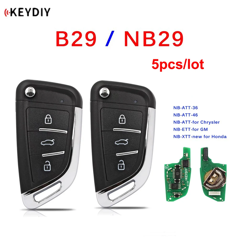 

Универсальный пульт дистанционного управления KEYDIY B Series B29 NB Series NB29, 5 шт./партия, для детской модели KD900 Mini KD URG200 для BMW DF Style