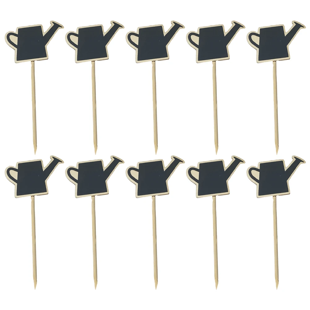 

10 Pcs Mini Blackboards Garden Decor Wooden Signs Chalkboard Picks Small Garden Blackboards Message Cards DIY Projects Wedding