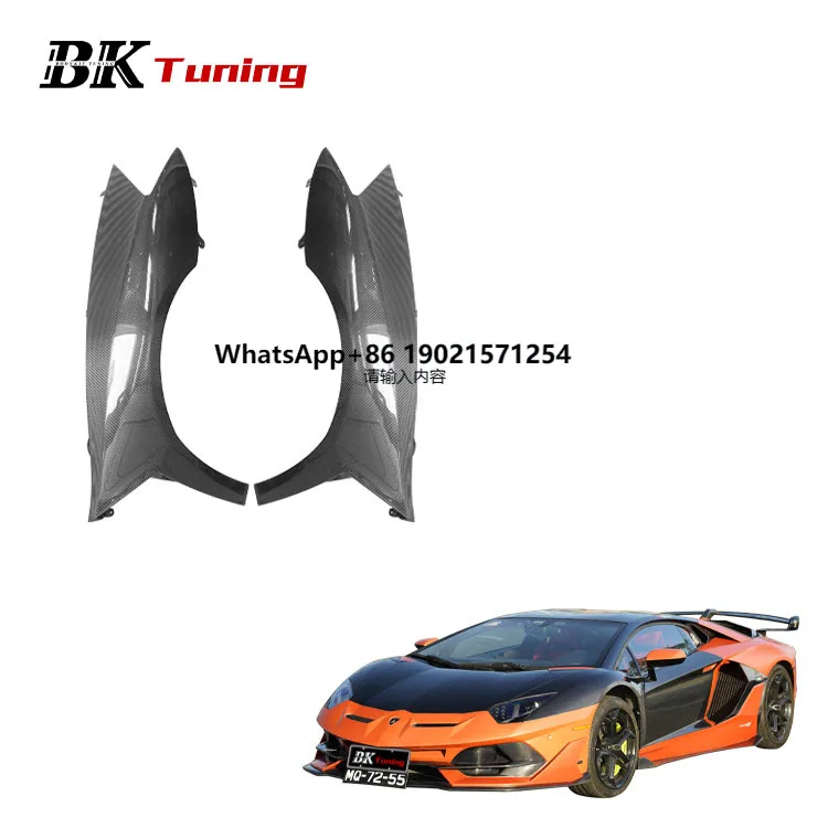 

BK Tuning Aventador LP700 LP720 OEM Style Front Fenders Car Parts Dry Carbon Fiber Side Fender for Lamborghini Aventador Fenders