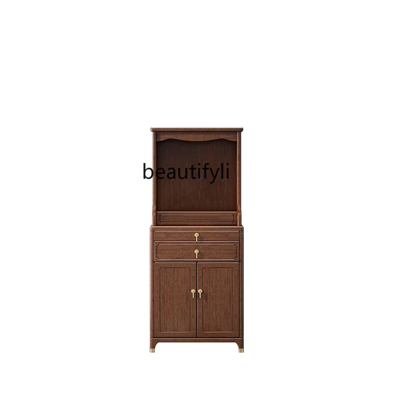 

Walnut Solid Wood Buddha Niche New Chinese Style Clothes Closet Altar Buddha Shrine Household Buddha Cabinet