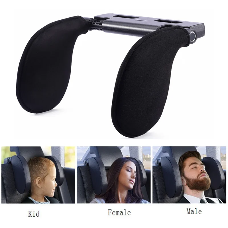 

New Car Neck Headrest Pillow Adjustable Angle Support Travel Rest Memory Pillow Car Seat Headrest Pillow for Kids Adults