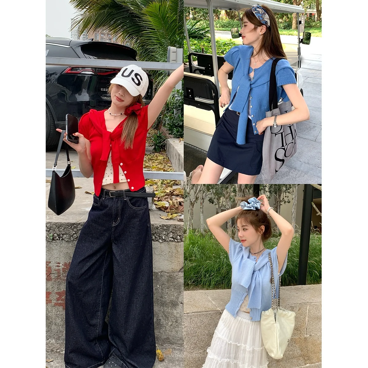 

Slim Fit ort Sve Knitted T-irt Women's Red Color Summer New Sle Thin oulder Pad Top Quali Ladies Faion