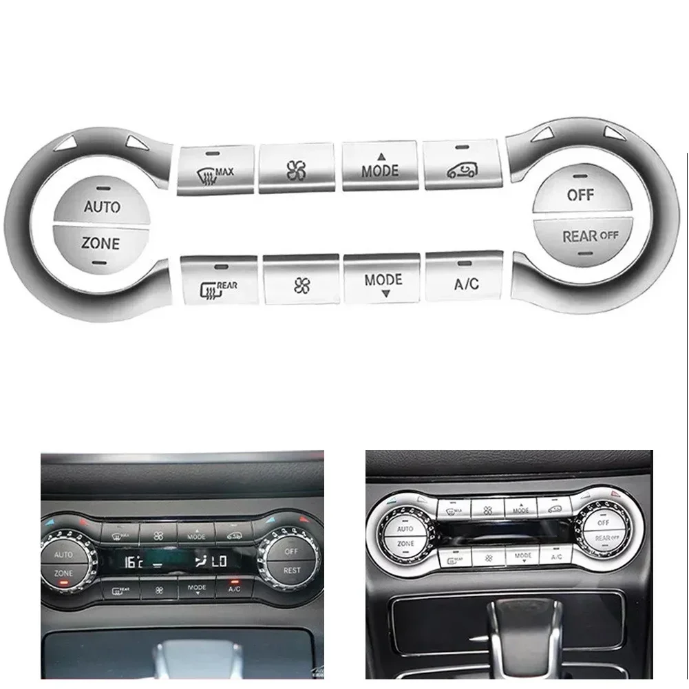Car Central- A/C Button- Patch- Sticker- Air Conditioning- Buttons- Trim- For Mercedes- C117 X156 For CLA- GLA 200 250 2013-2018