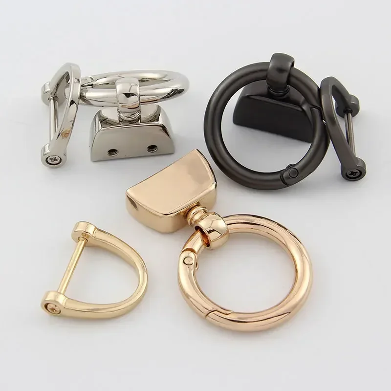 DIY Horseshoe Buckles Hardware Key Chain Ring Batch Accessories Metal Pendants Keychains Whole sale Bulk Factory