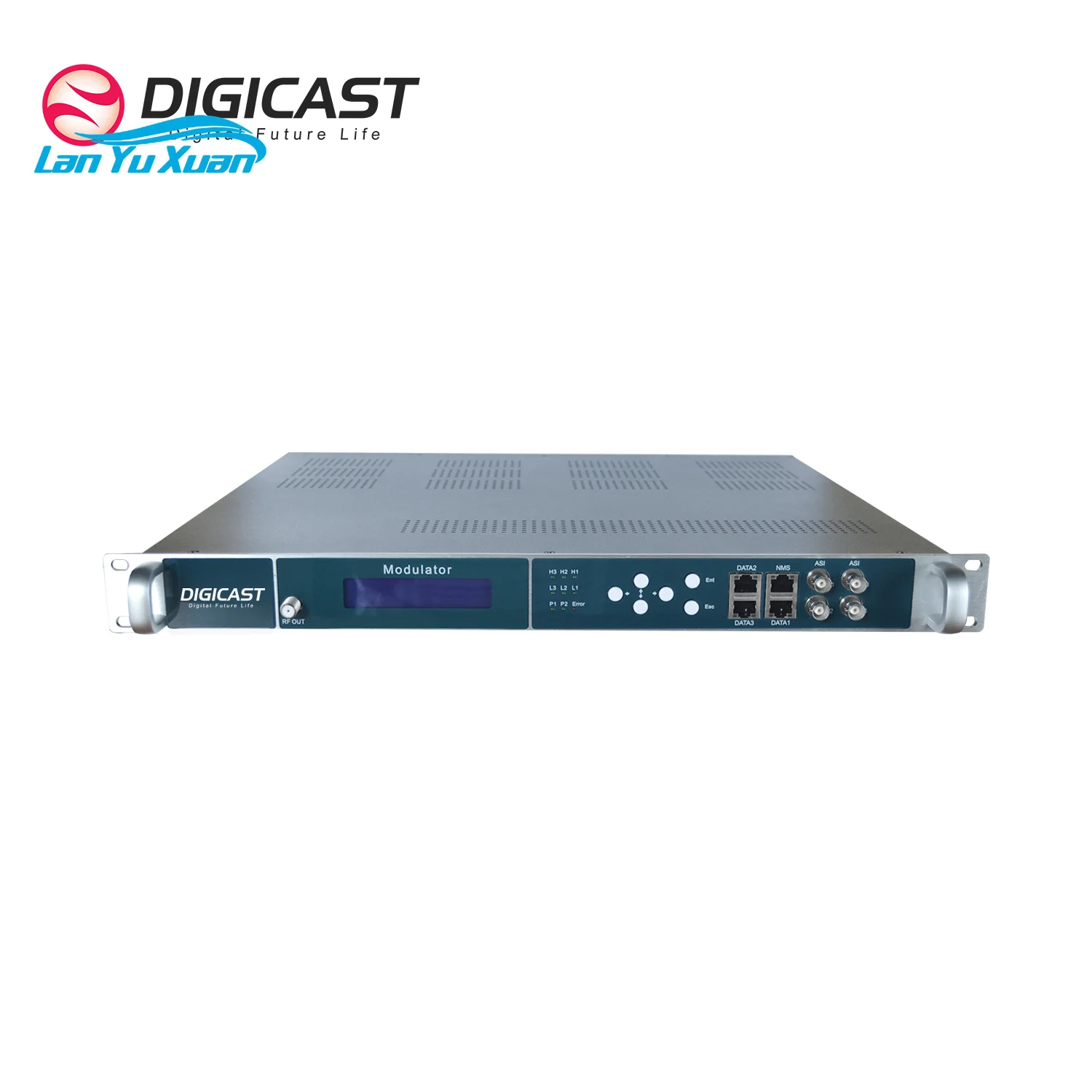 DIGICAST 24 Channels Dual Power Supply HDM I Modules HD DVB T Encoder Modulator H.264/H265 IP/ASI/RF Output Standard 1U 19inch