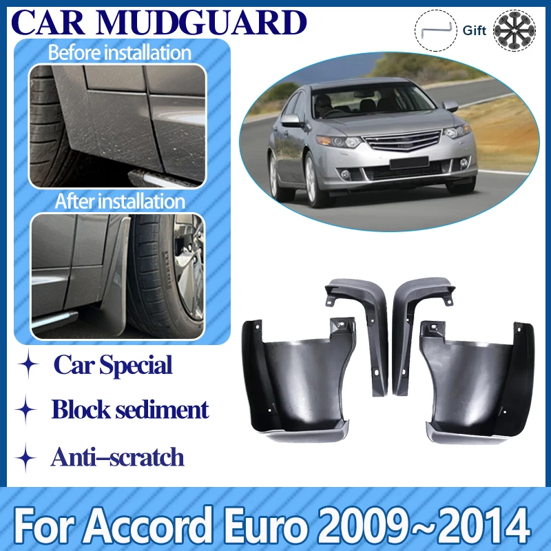 

Car Fender For Honda Accord Euro 2009 2010 2011 2012 2013 2014 Mudguards Anti-splash Mudflaps Flap Guard Protect Auto Accessorie