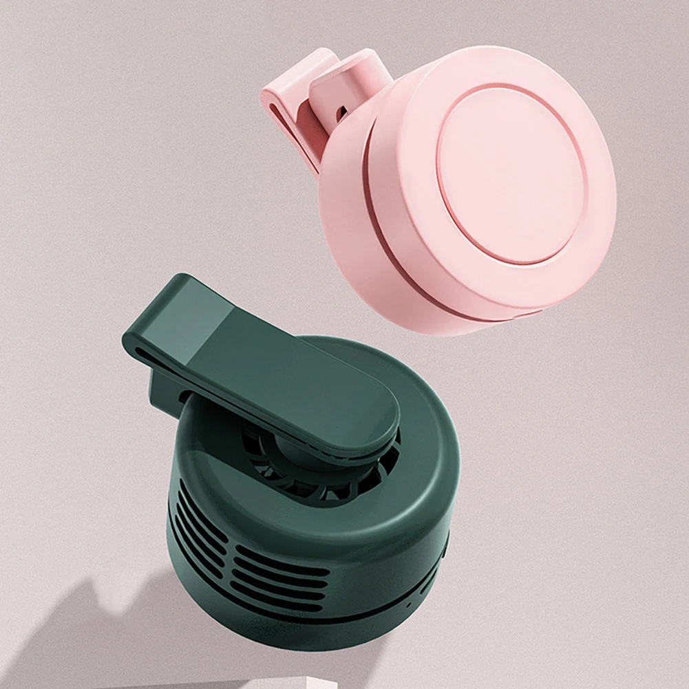 

Portable Silent Mini Bladeless Electric Fan Adjustable 3-speed Suspended Waist Fans USB Rechargeable Rotating Boyfriend Gift
