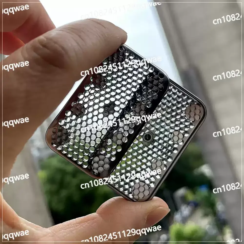 Coral Titanium Alloy Hollow Out EDC Unlimited Push Card Fidget Spinner Decompression Magnetic Haptic Slider