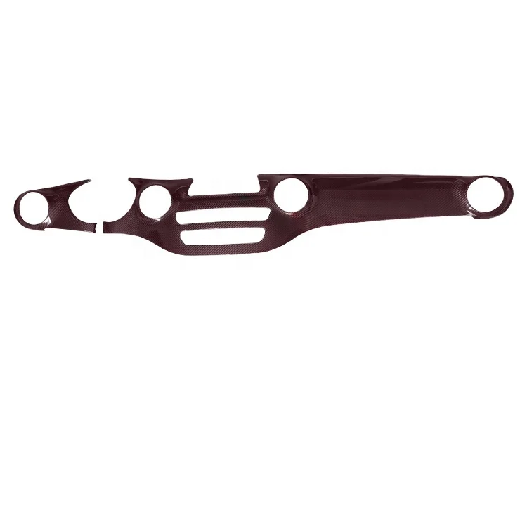 

6pcs Real Dry Carbon Fiber Interior Trims Red&Black Carbon Dash Cover For Mercedes Vito V-class V260 2017up