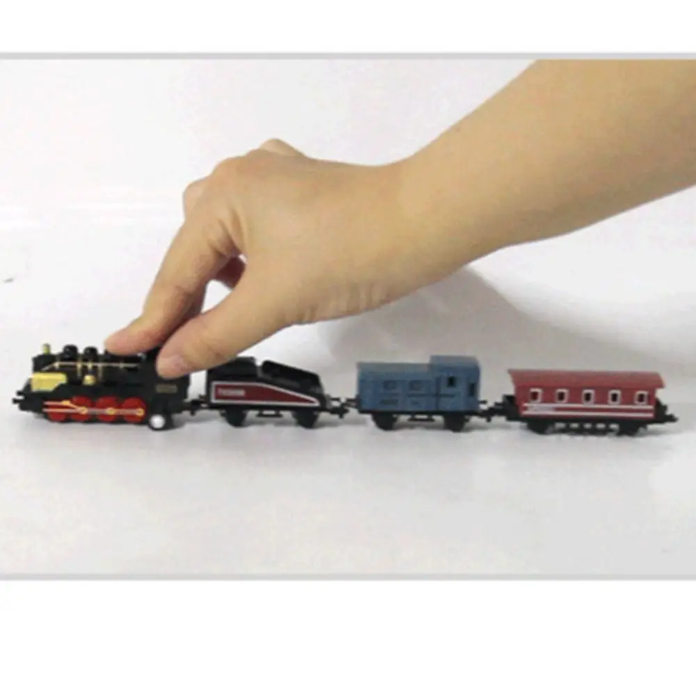 Christmas Gift Non Remote Control Toys Vehicles Train Toys Pull Back Car Retro Steam Train Train Model Toy