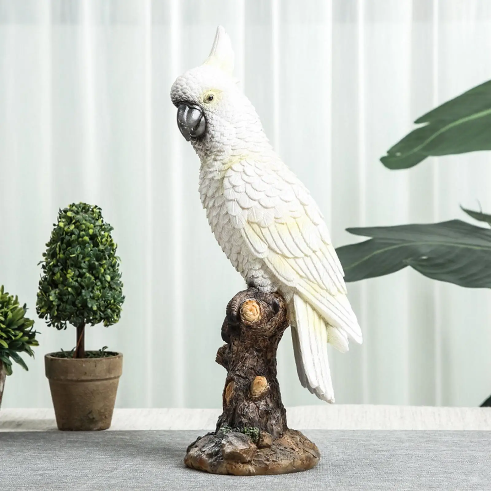 

Parrot Statue Collection Resin Bird Model Animal Sculpture Decorative Figurine