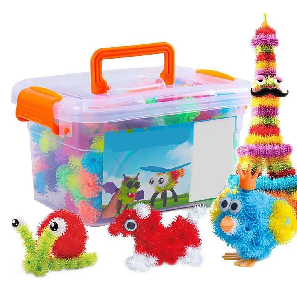 400PCS DIY Sticky Balls Learning Toys 3D Concept for Boys Kids Children