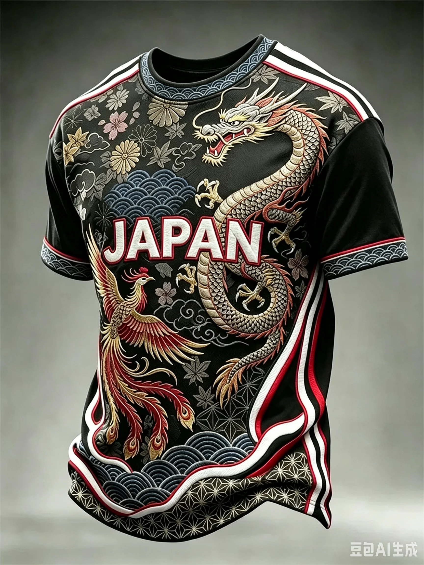 2026 Edition Japanese Fans' Football Training T-shirt with 3D Printing, Comfortable and Breathable Short Sleeve