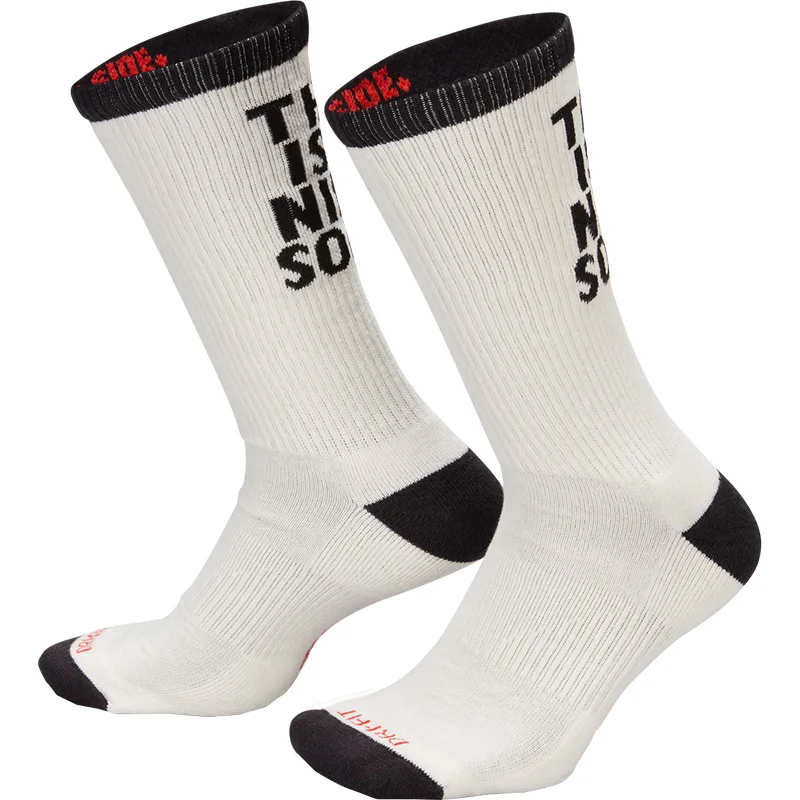 Nike véritable unisexe respirant tricot mi-mollet chaussettes de sport paire unique FB3272-635