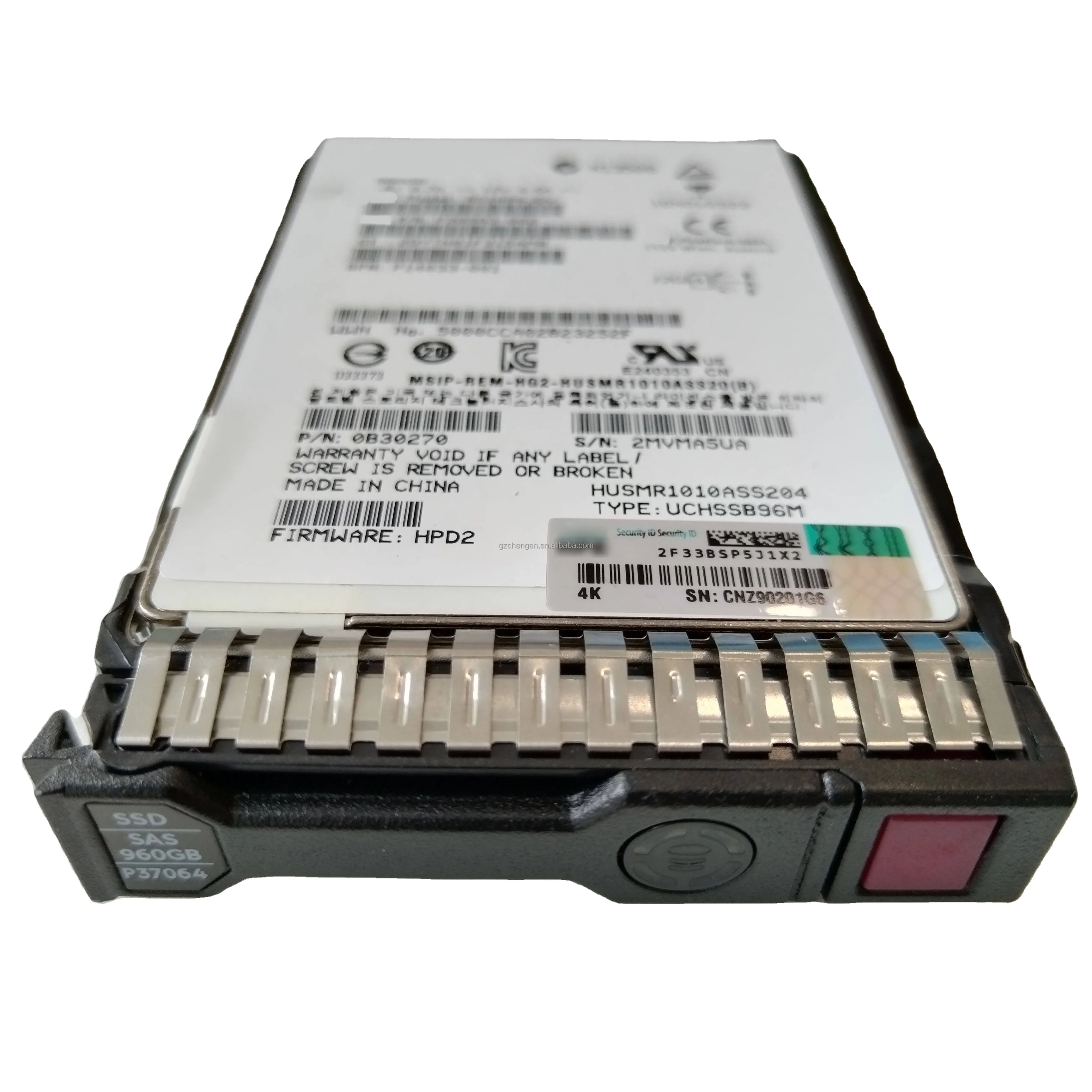 2 ชิ้น P14033-001 960GB .5 นิ้ว SAS 1Gb/S Ri MSA M SSD KPM51RUG960G R0Q46A โซลิดสเตทไดรฟ์