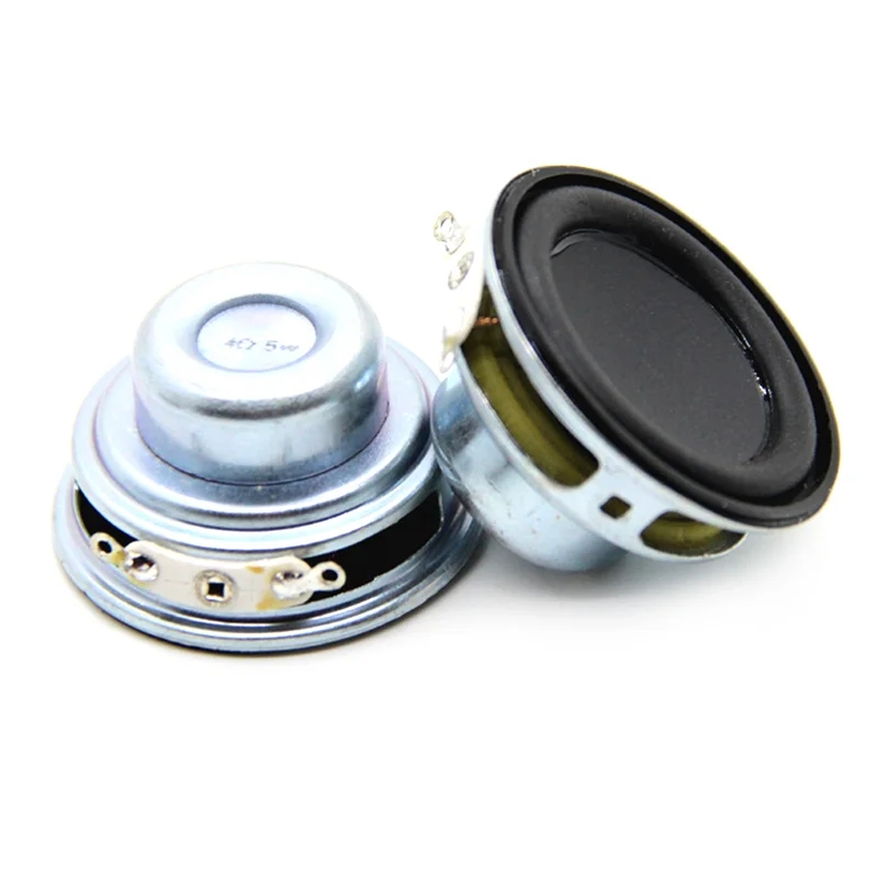 2 pçs alto-falante de áudio 4Ω 5w 40mm 1.5 Polegada alto-falante multimídia gama completa alto-falante diy som mini alto-falante para home theater
