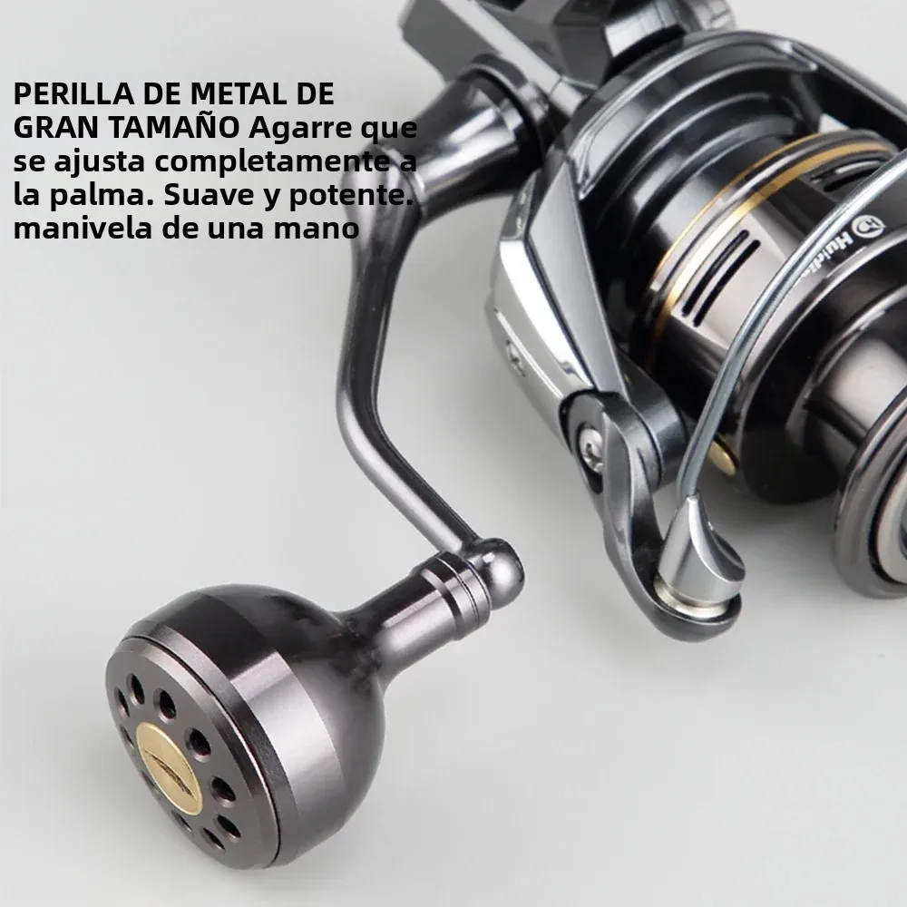 Huidiao ZY Carrete de Pesca Impermeable Resistente Agua Dulce y Salada - imagen 2