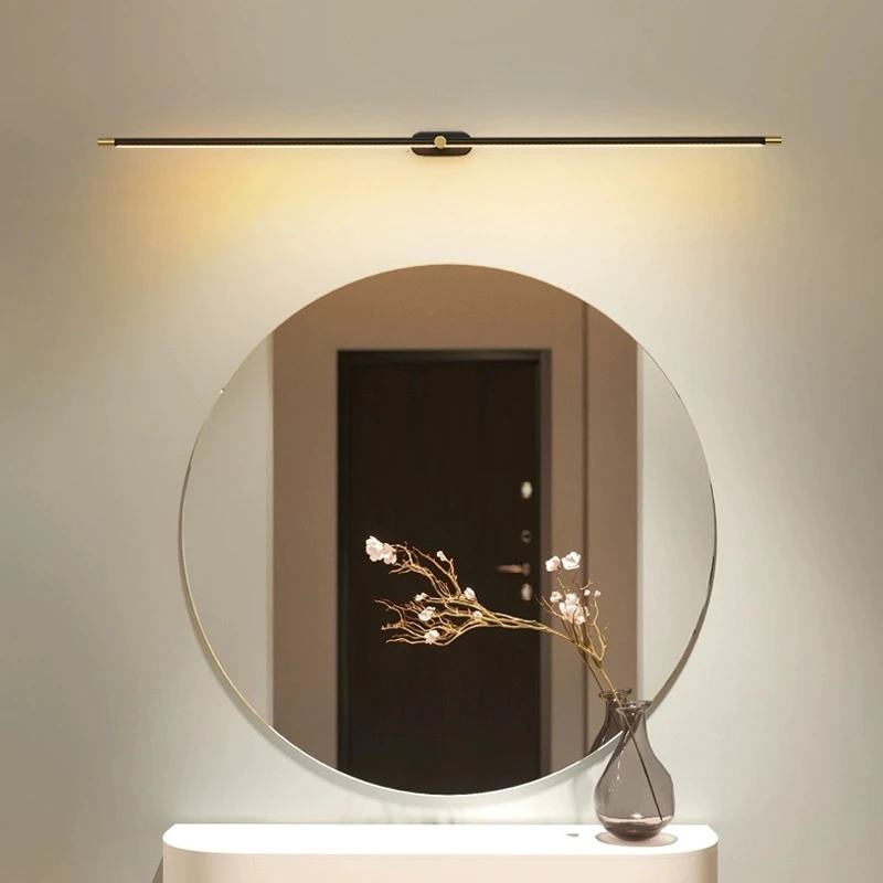 Modern Minimalist Wall Lamps Long Straight Line Wall Sconces Makeup Table in Front of The Mirror Bathroom Mirror Cabinet Fixture