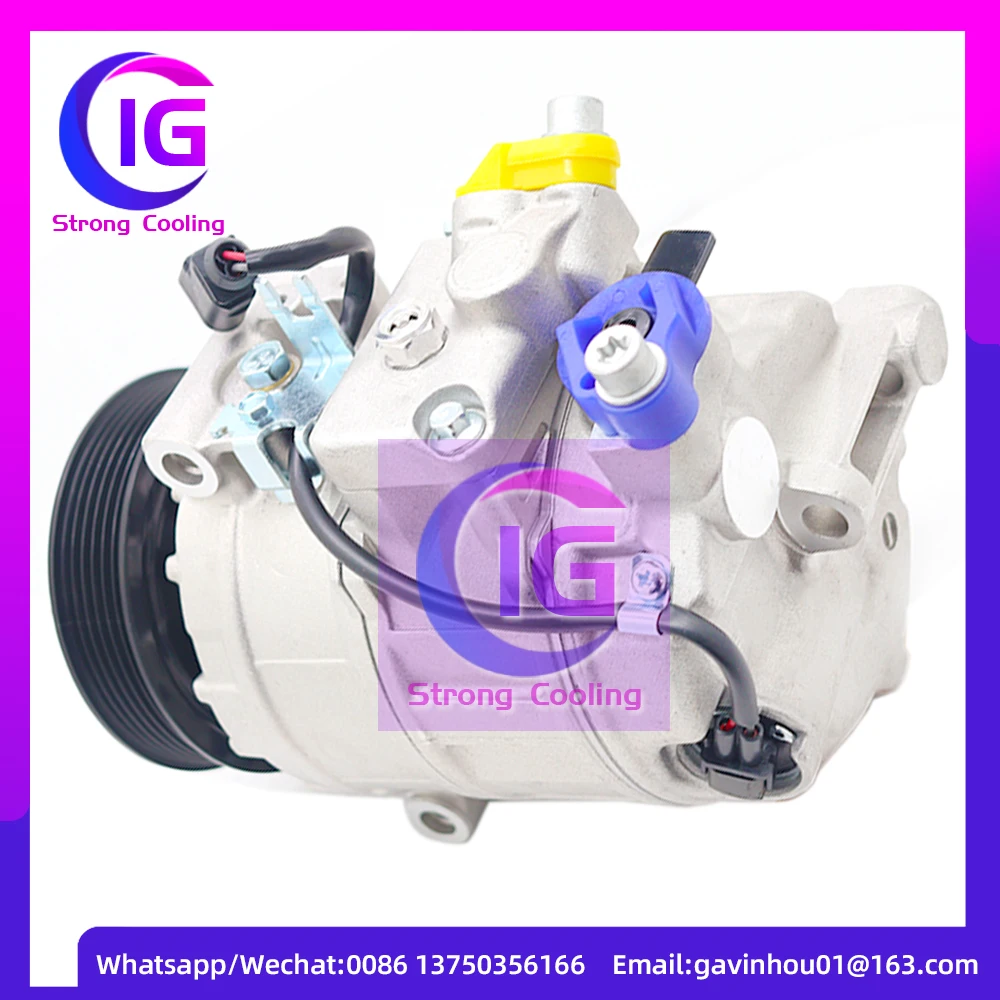 Compressor AC para Volkswagen Transporter, 7SEU17C, Multivan T5, Amarok, Caravelle, 7E0820803F, 7E0820803J, 447150-1520