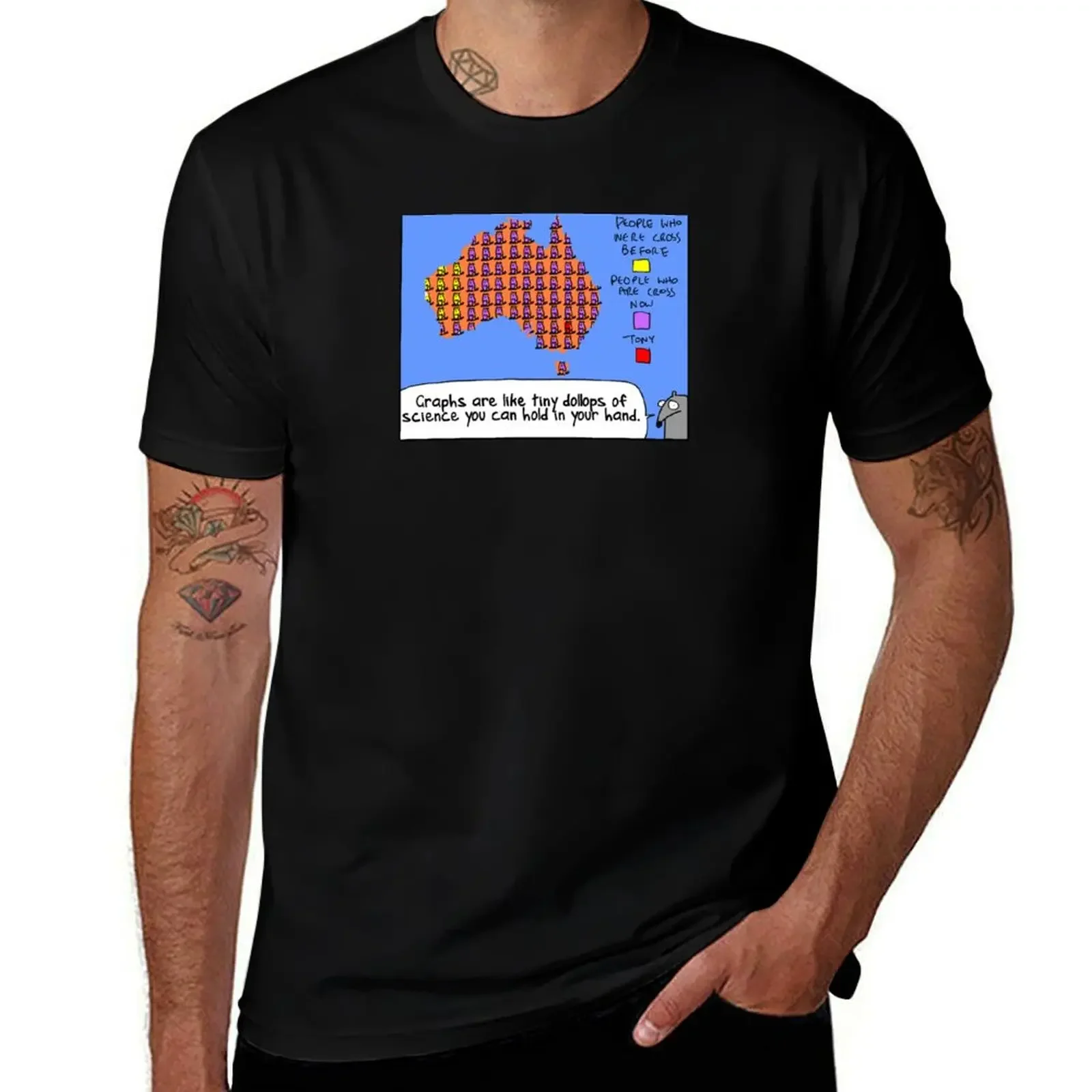 Graphs are like tiny dollops of science... T-Shirt luxury clothing labubu graphics mens fashion