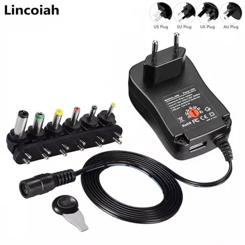 Adjustable Universal Power Adapter 3V-12V Lincoiah