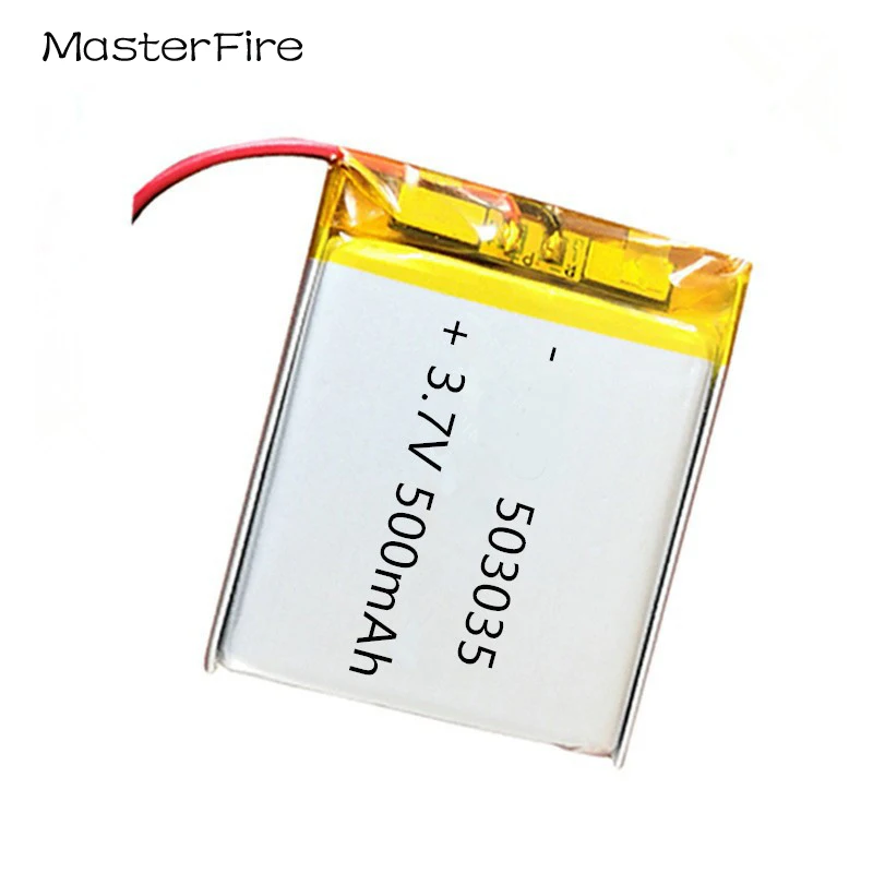 Wholesale 503035 3.7V 500mah Rechargeable Lithium Polymer Battery for Bluetooth Speaker Headset Smart Bracelet Car Recorde Cell