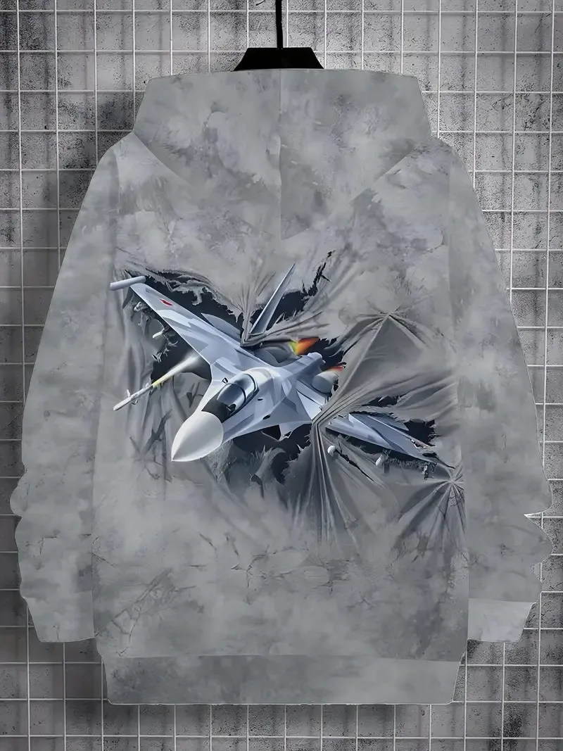 سترة بقلنسوة جديدة مريحة للأطفال لخريف 2025 مطبوعة ثلاثية الأبعاد ملابس رياضية غير رسمية للاستخدام الخارجي