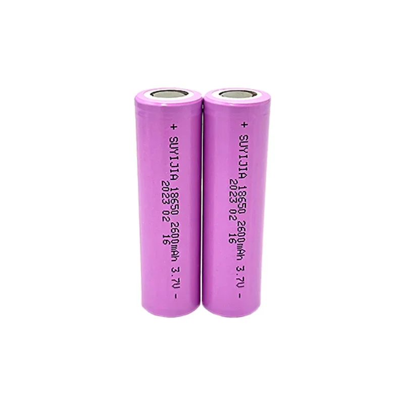 1-10 pieces 18650 2600mAh 3.7V Rechargeable Lithium Battery for Flashlight Toy Headlight Walkie Talkie Replacement Batteries