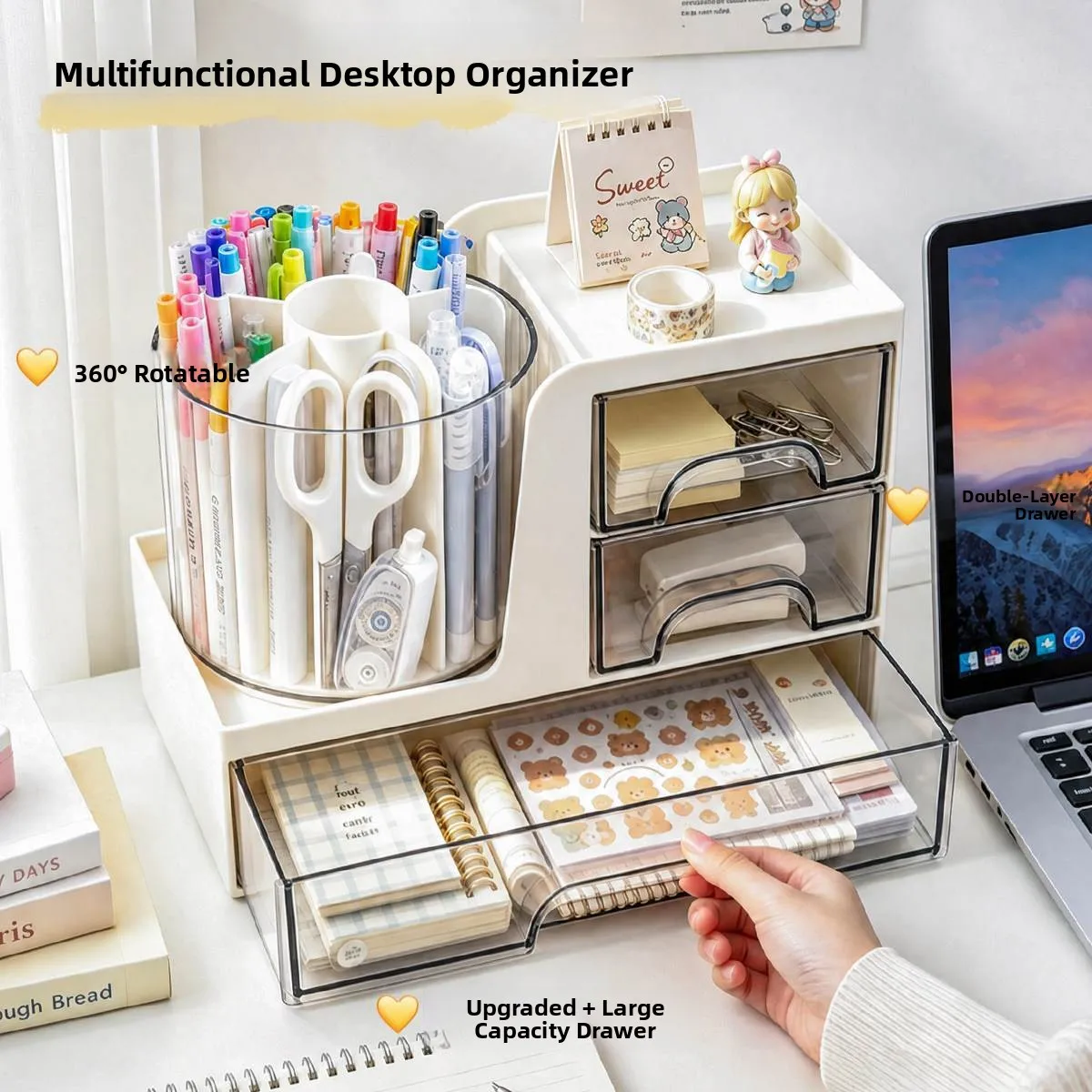 new-2026-luxury-student-desktop-multi-function-office-pen-holder-storage-box-high-aesthetic-value-pen-jar-desk-organizer