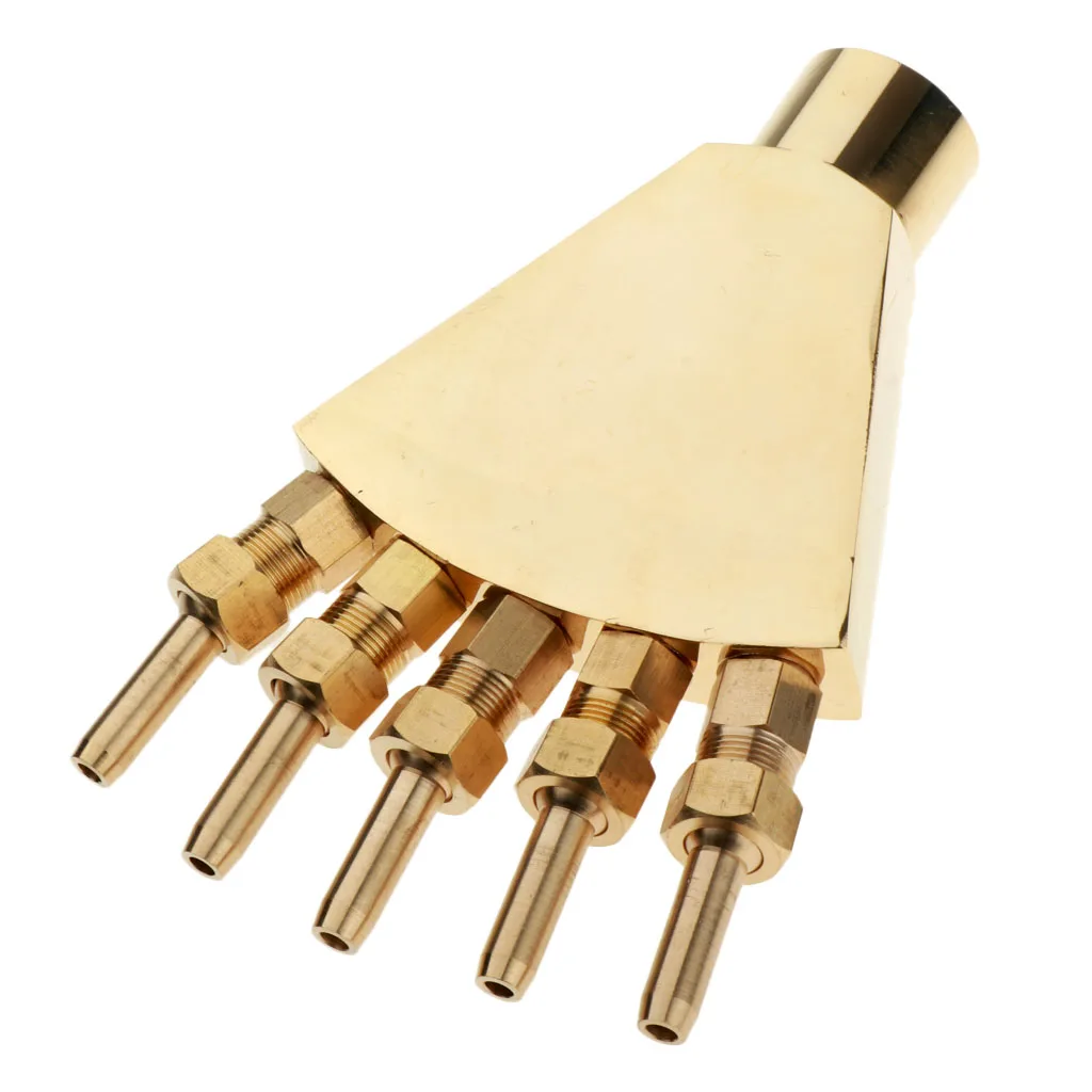 Relaxing Decorative Water Fountain Brass Nozzle Multi Directional Spray Head Pond Feature for Home Courtyard Garden Decoration