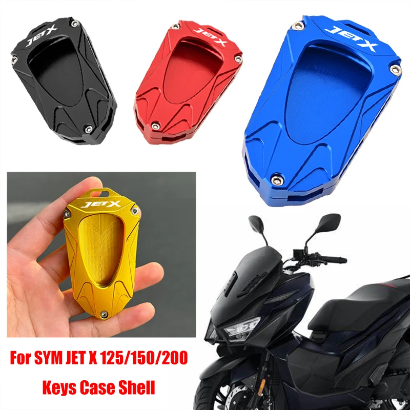 For SYM JET X 125/150/200 JET X125 X150 JETX 125 Motorcycle  CNC Remote Key Casing Key Cover Smart Key Holder Protective Case