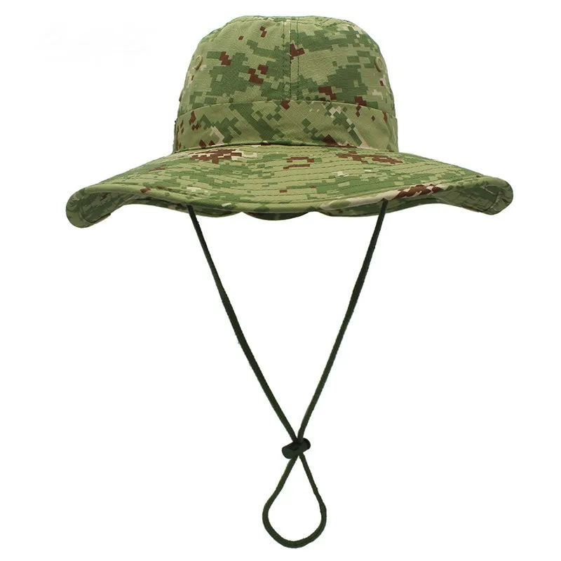 Camouflage Boonie Men Hat Tactical US Bucket Hats Multicam Panama Summer Cap Hunting Hiking Outdoor Camo Sun Caps