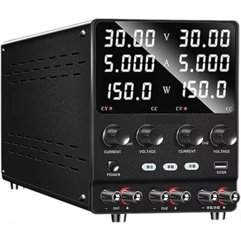 【علامة تجارية جديدة】NICE-POWER SPS305-2KD مصدر طاقة تيار مستمر ثنائي القناة قابل للتعديل 30 فولت 60 فولت 5 أمبير 10 أمبير مخرج مستقل سلسلة مفاتيح واحدة متوازية #3