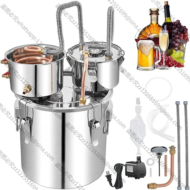 Suitable for Small Alcohol Distiller All-in-One Fermentation Brewing Hydrosol Maker