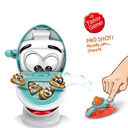 Engraçado Poop Shooter Toy Set, Festa em família, Relaxamento, Jogo Interativo Pai-Filho, Tabletop, Catapulta Criativa PK, Brinquedo Banheiro, 1 Conjunto