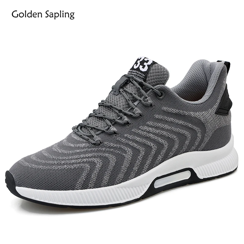 

Golden Sapling 2025 Spring Invisible Heighten Men's Shoes Breathable and Comfy Air Mesh Fashion Leisure Sneakers Man Footwear