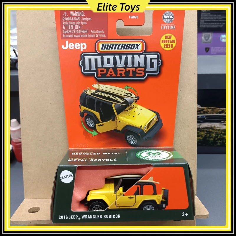 

Коллекционная модель автомобиля Matchbox Moving Parts 1:64 FWD28 PORSCHE NISSAN JEEP ALPHA WOLF, металлическая игрушка для коллекционеров, подарок