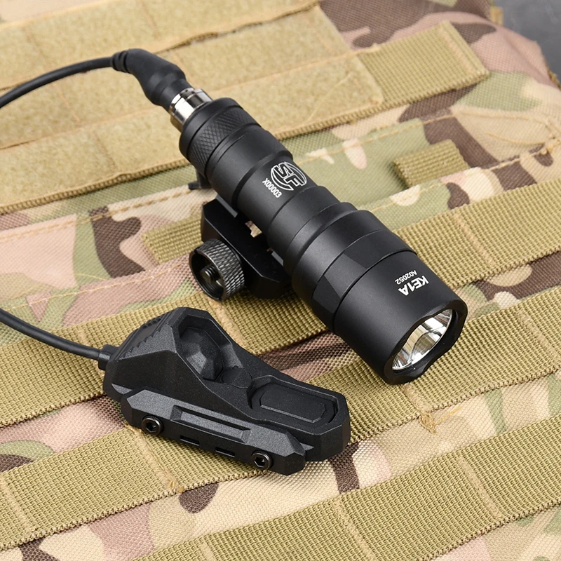 Tactical Surefir Flashlight SF M300 M600 Weapon Light AXON Switch Fit 20mm Picatinny MLOK KEYMOD Rail Airsoft Hunting Gun Lamp