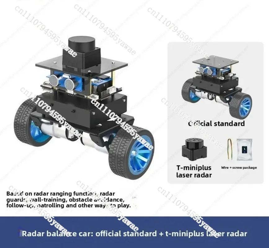 For STM32 Self-Balancing Car Chassis Kit – Intelligent Two-Wheeled Robot With Encoder Motor, PID & Obstacle Avoidance