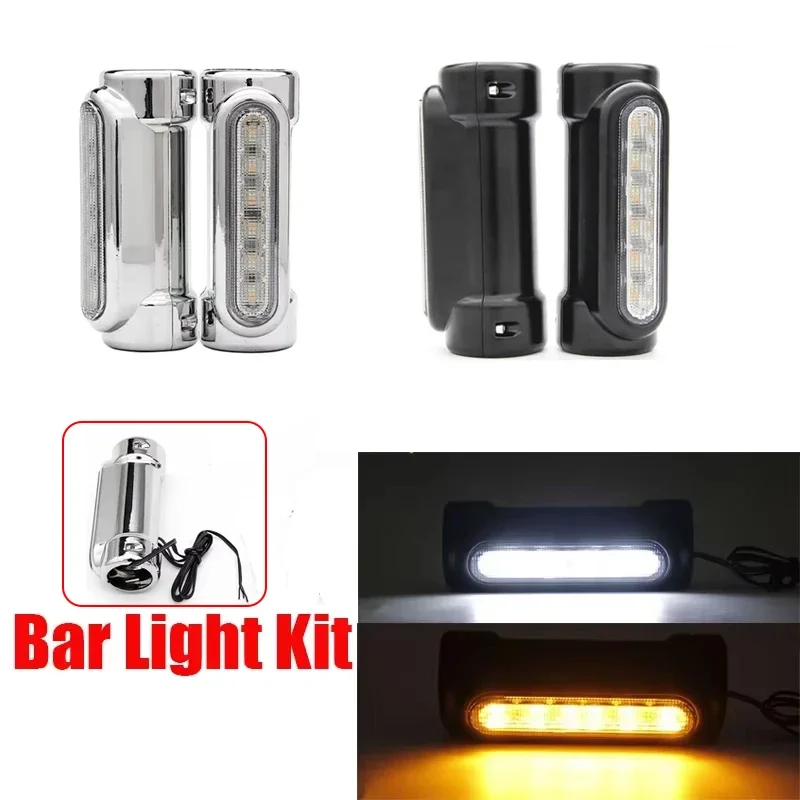 

2pcs Motorcycle Highway Crash Bar Light Switchback Driving Light For Victory For Road King Touring Amber LED Turn Signal Lamp