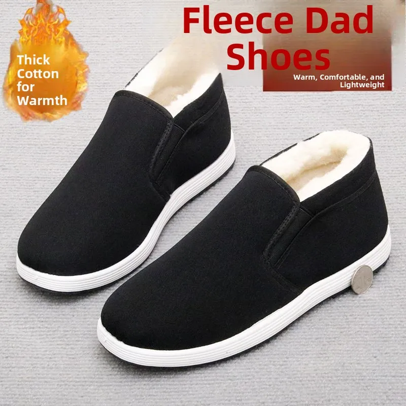 

Мужские зимние теплые тапочки Thiened Beijing Cotton oes Fce на подкладке, мягкие нескользящие износостойкие тапочки Dad oes