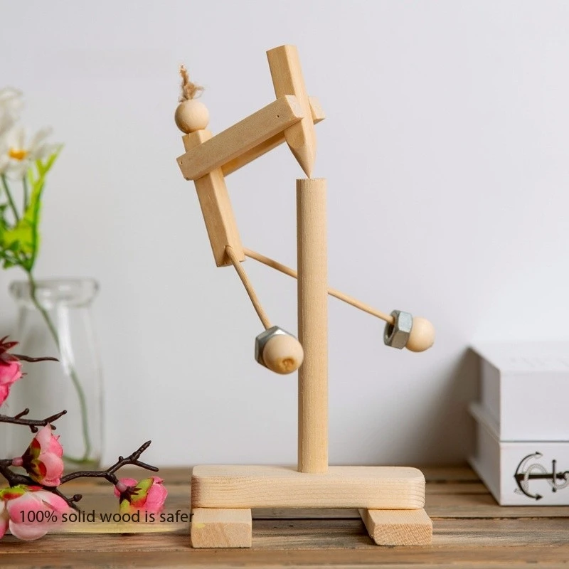 Presente criativo equilíbrio pássaro artesanato brinquedos clássicos das crianças quebra-cabeça gravidade pássaro ornamento figura de madeira presente aniversário