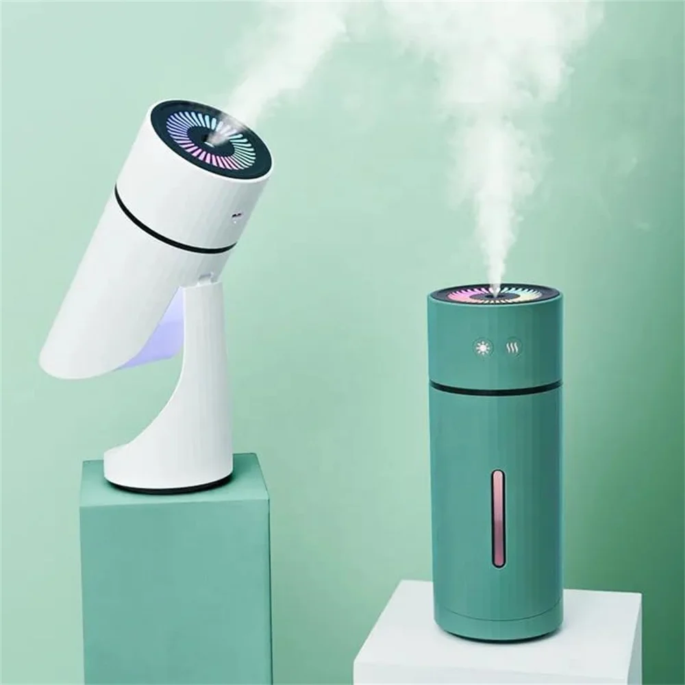 260ML Air Humidifier USB Aromatherapy Diffuser 1000mAh Rechargeable Battery Ultrasonic Cool Mist Maker Quiet Fogger