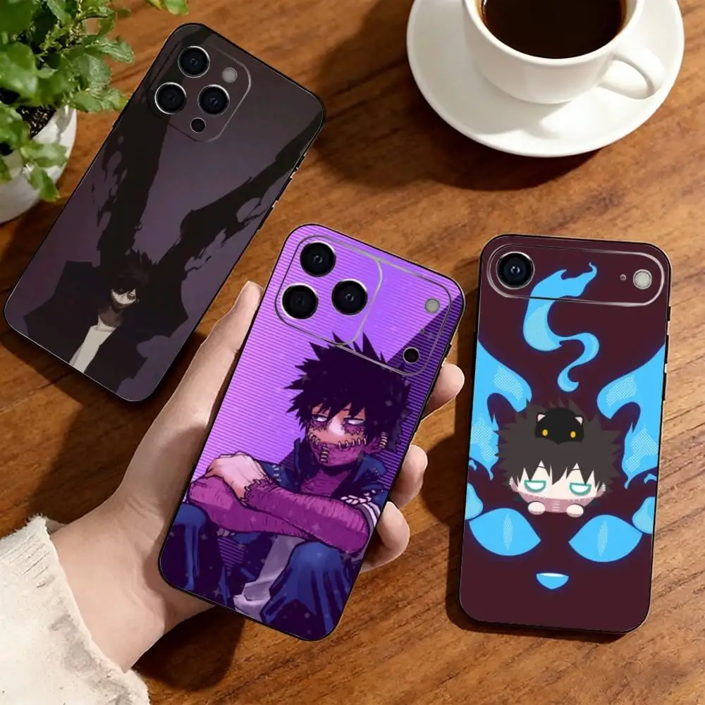 MHA Dabi Bnha  Phone Case For iPhone17,16,15,14,13,12,11 Plus,Pro Soft Silicone Black Cover