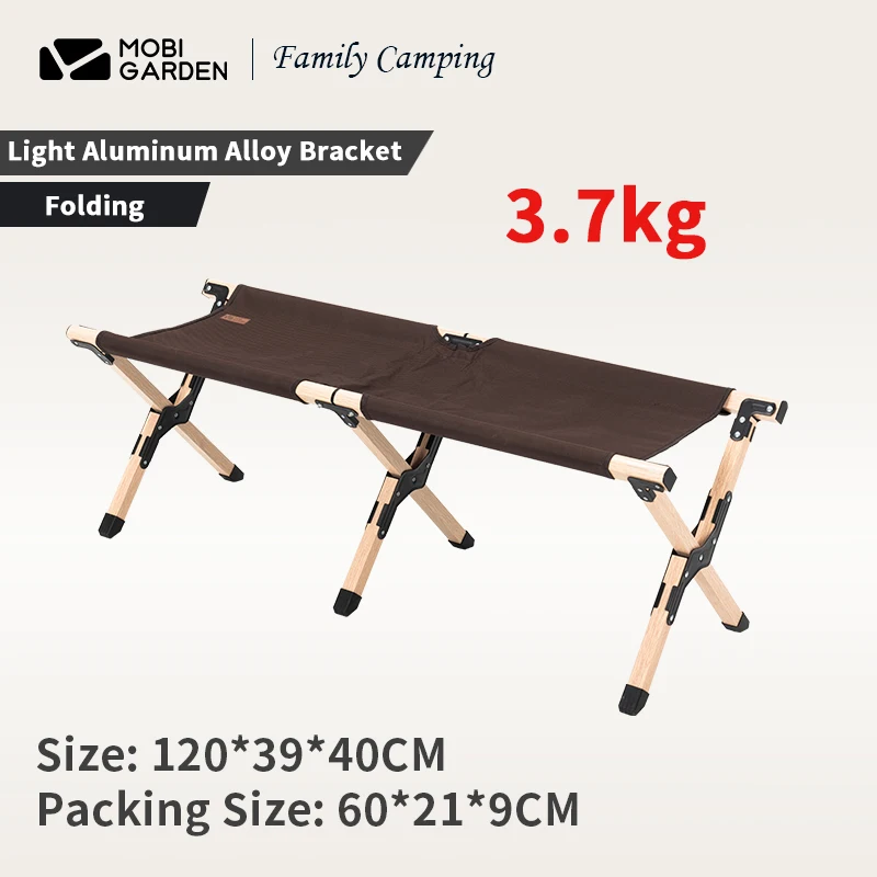 

MOBI GARDEN Outdoor Folding Chair 2 Person Portable Camping Folding Stool 600D Oxford Cloth Aluminum Alloy Stool Picnic Chair