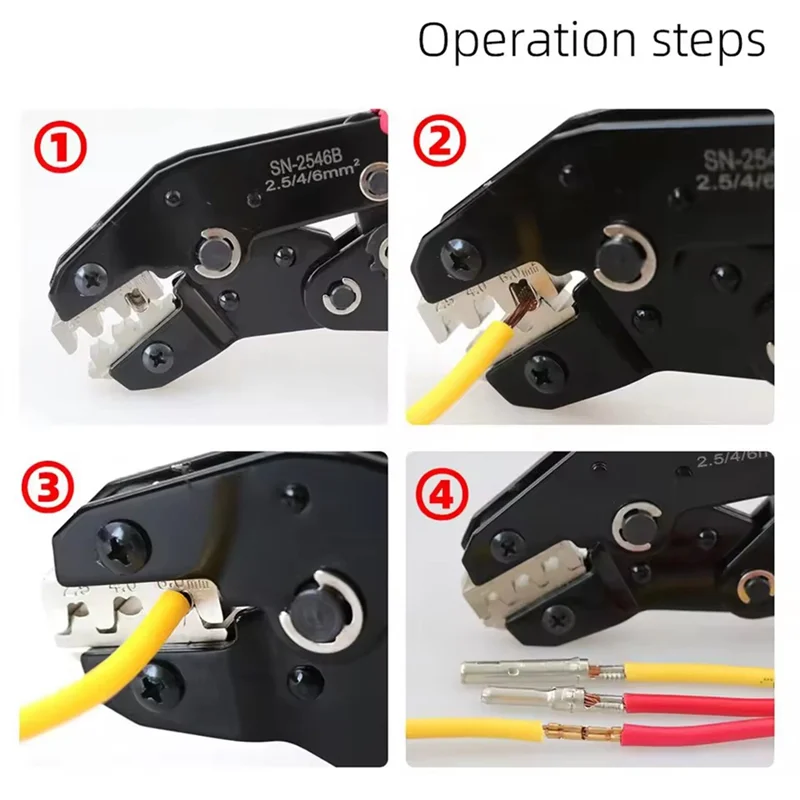 

A25F-Solar Crimping Tool Set Photovoltaic Solar Connectors For PV/MC Cables 2.5/4/6Mm2 1000V 30A Panel Solor Soler Connectors Ki