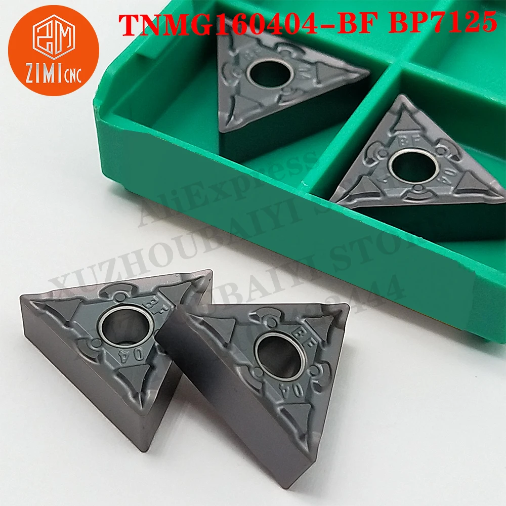 TNMG160404-BF BP7125 TNMG Utensile per inserti di tornitura Inserto in metallo duro Taglio a lama Utensile CNC Taglierina Tornio Utensile in metallo per acciaio inossidabile